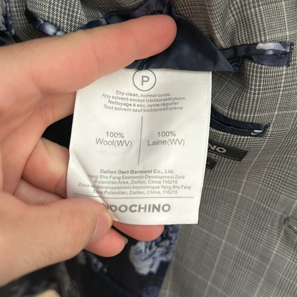 EUC Hemsworth Prince of Wales Light Gray Suit by Indochino - Picture 11 of 11